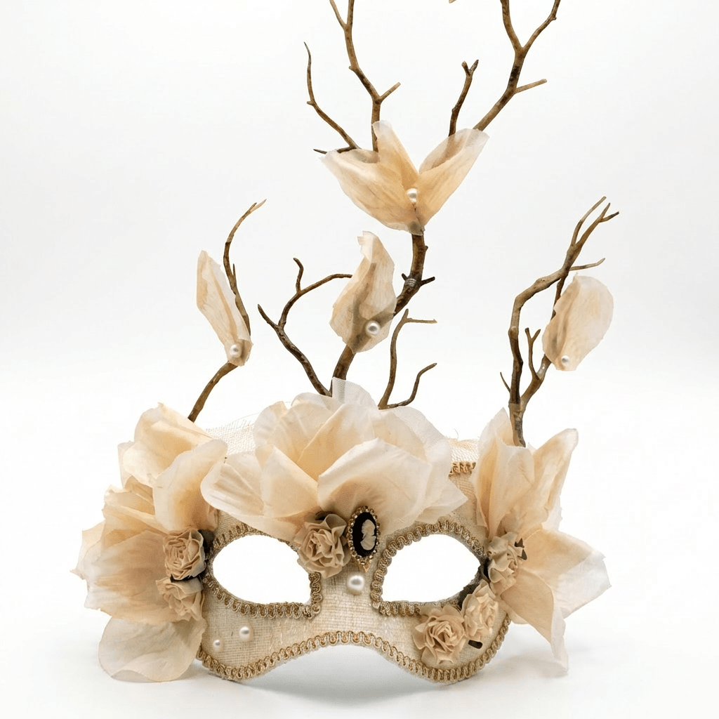 Enchanted Arbor – Garden Crown Masquerade Mask - WonderlandByLilian
