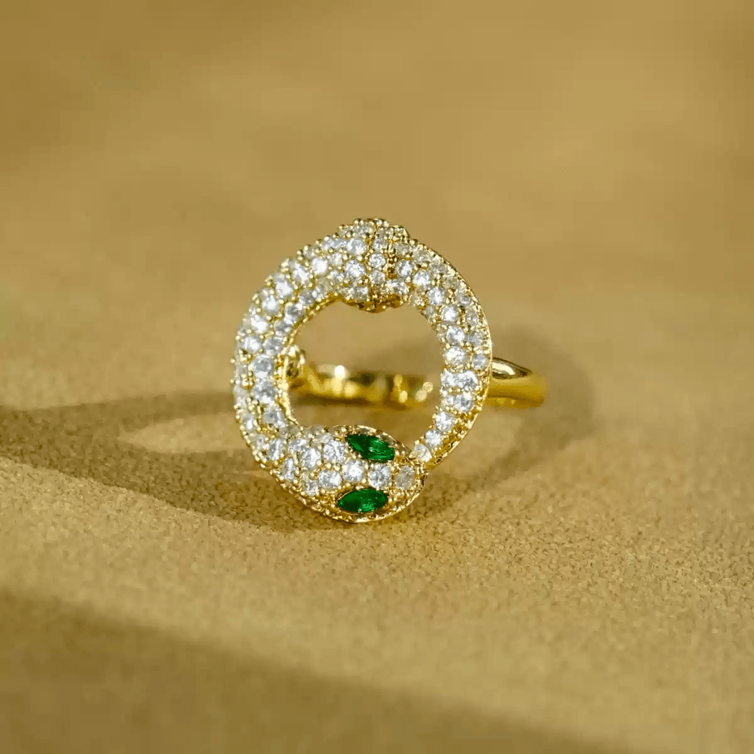 Eternal Coil – Handmade Vintage - Style Snake Ring - Ouroboros - WonderlandByLilian