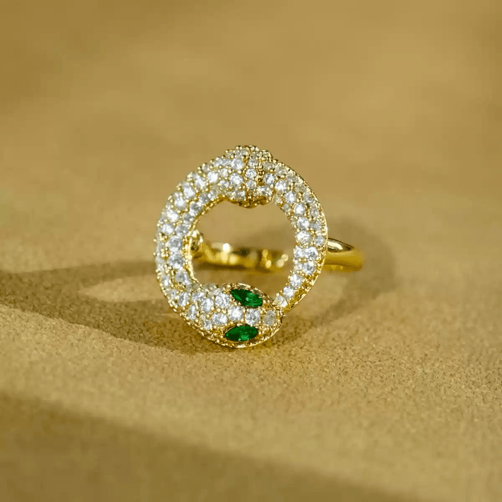 Eternal Coil – Handmade Vintage - Style Snake Ring - Ouroboros - WonderlandByLilian
