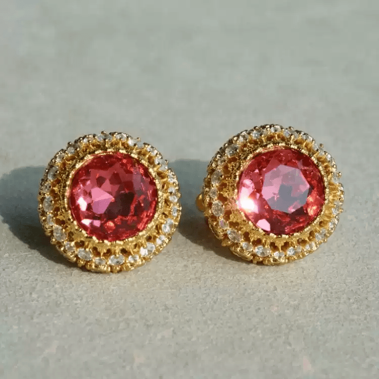 Eternal Grace – Vintage Honeycomb Earrings - The Last Queen - WonderlandByLilian