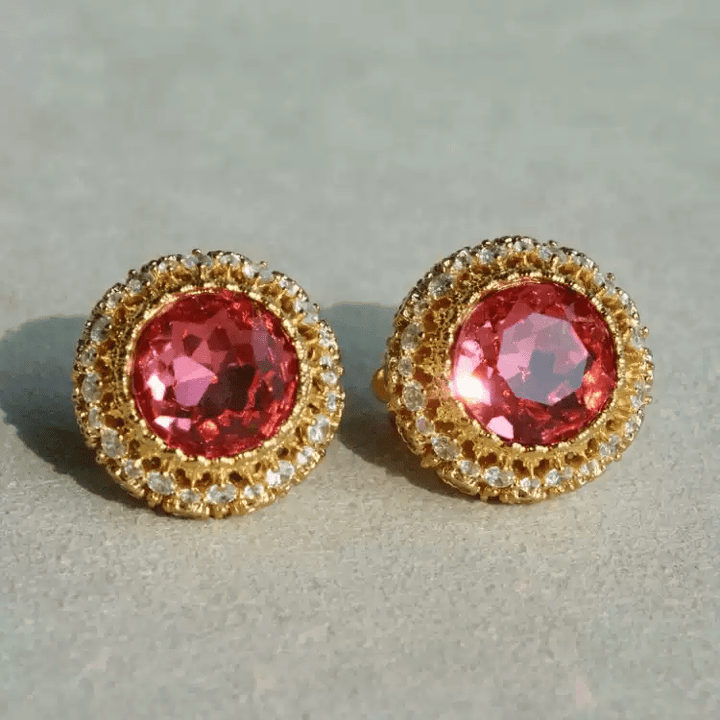 Eternal Grace – Vintage Honeycomb Earrings - The Last Queen - WonderlandByLilian