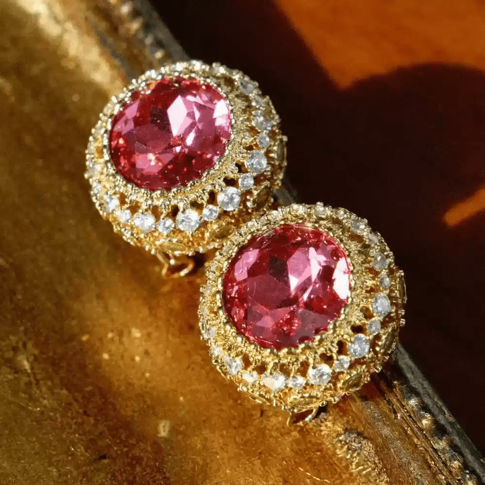 Eternal Grace – Vintage Honeycomb Earrings - The Last Queen - WonderlandByLilian