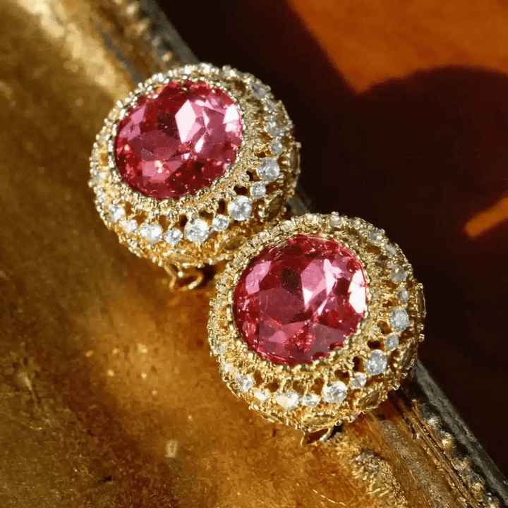 Eternal Grace – Vintage Honeycomb Earrings - The Last Queen - WonderlandByLilian