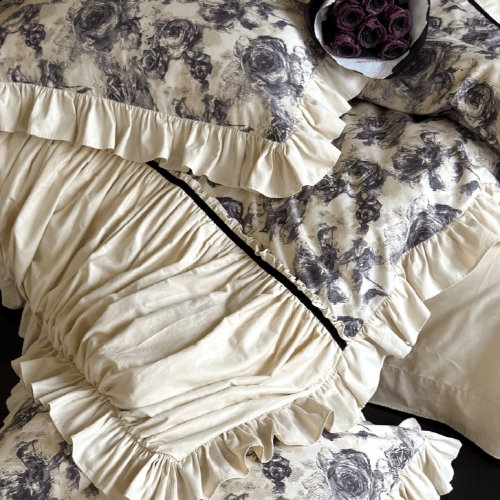 French Rose Garden Retro Bedding Set - WonderlandByLilian