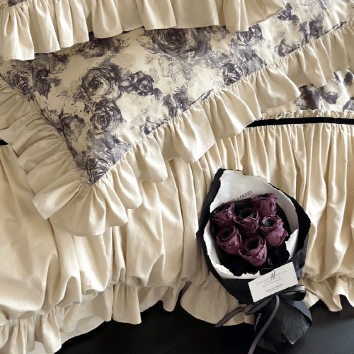 French Rose Garden Retro Bedding Set - WonderlandByLilian