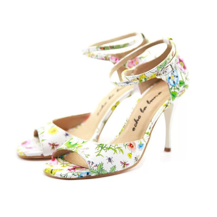 "Garden Sonata" – Handmade Floral Tango Heels - WonderlandByLilian