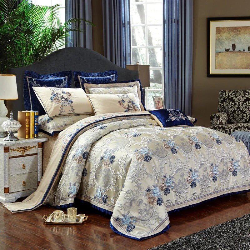 Gazaneya Oriental Jacquard Luxury Bedding Set - WonderlandByLilian