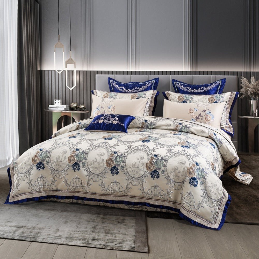 Gazaneya Oriental Jacquard Luxury Bedding Set - WonderlandByLilian