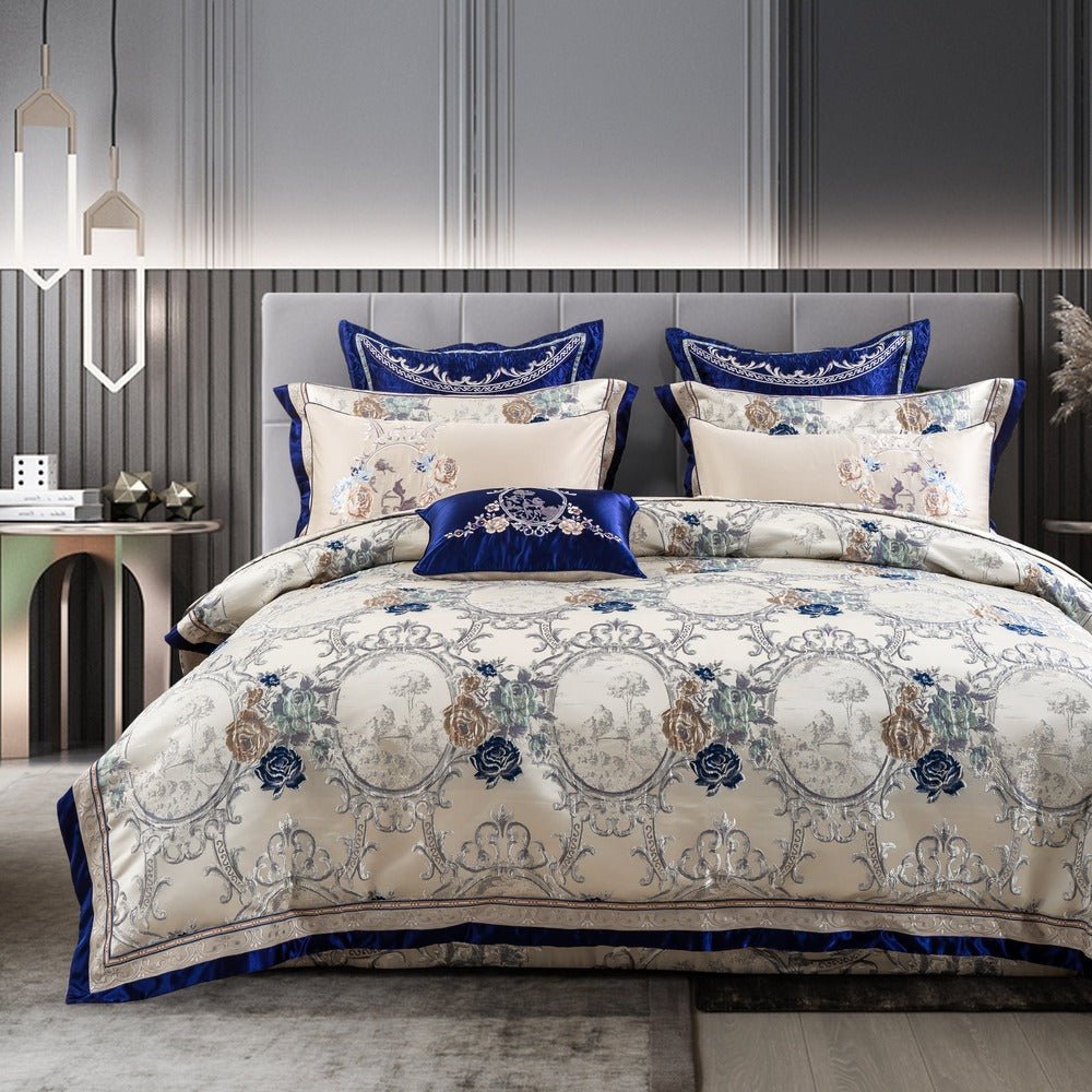 Gazaneya Oriental Jacquard Luxury Bedding Set - WonderlandByLilian