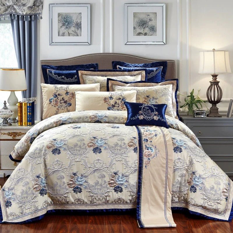 Gazaneya Oriental Jacquard Luxury Bedding Set - WonderlandByLilian