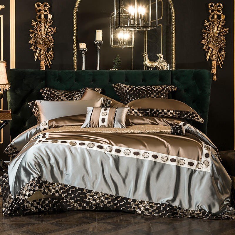 Gloria Embroidery Egyptian Cotton Bedding Set - WonderlandByLilian