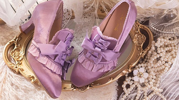 Bridgerton Inspired Golden Regency Heels and Lolita Mules - Lolita Sho WonderlandByLilian Bridgerton Inspired Golden Regency Heels and Lolita Mules - Lolita Sho WonderlandByLilian