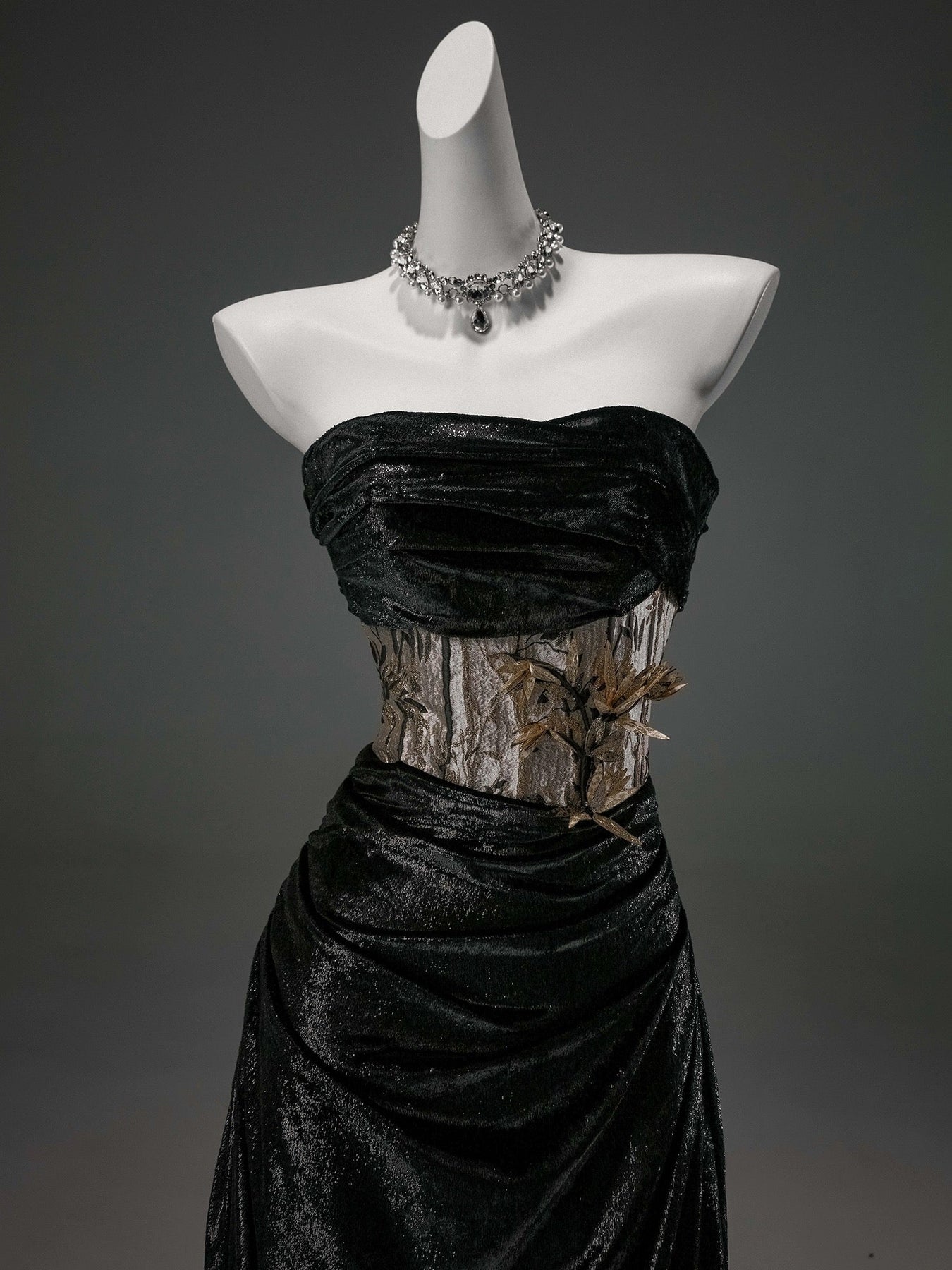 Gothic Black Wedding Dress