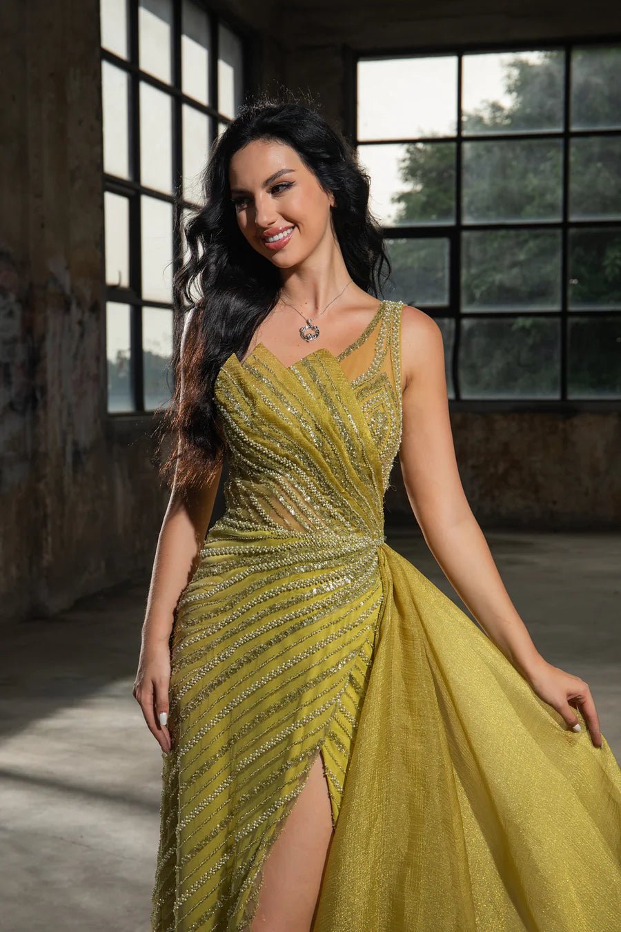 Gothic Turquoise Blue Sequin Evening Gown with One Shoulder and Side Slit - Designer Sequin Gown and Glitter Dress Plus Size Custom Made / Blue Gothic Turquoise Blue Sequin Evening Gown with One Shoulder and Side Slit - Designer Sequin Gown and Glitter Dress Plus Size Custom Made / Blue