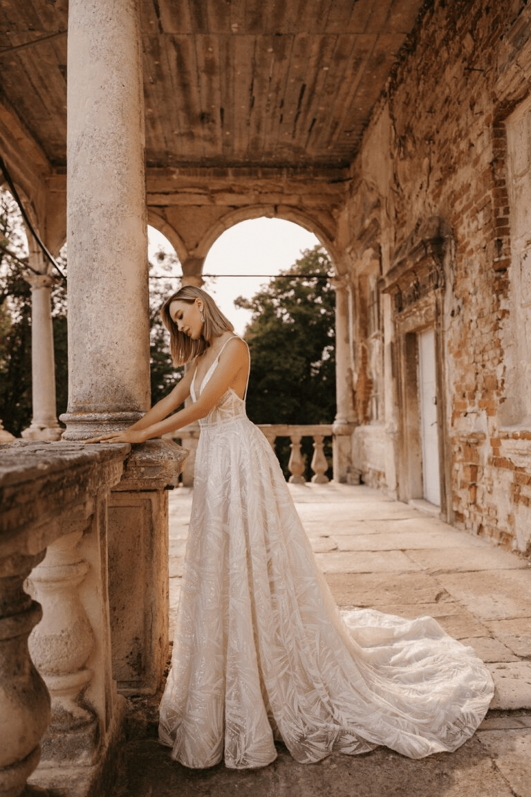Ivory Romantic Sexy Wedding Dress - Romantic Lace Low back Wedding Dress - Aline Ball Gown Wedding Dress Plus Size - EVELINA Custom made Ivory Romantic Sexy Wedding Dress - Romantic Lace Low back Wedding Dress - Aline Ball Gown Wedding Dress Plus Size - EVELINA Custom made