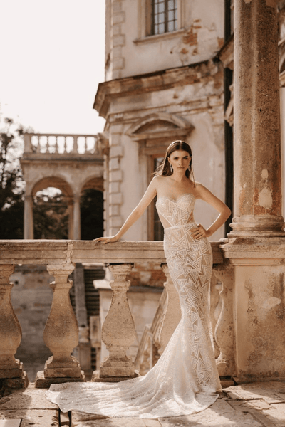 Ivory Sexy Summer Wedding Dress - Tulle mermaid Wedding Gown - Strapless Sweetheart Neckline Wedding Dress Plus Size