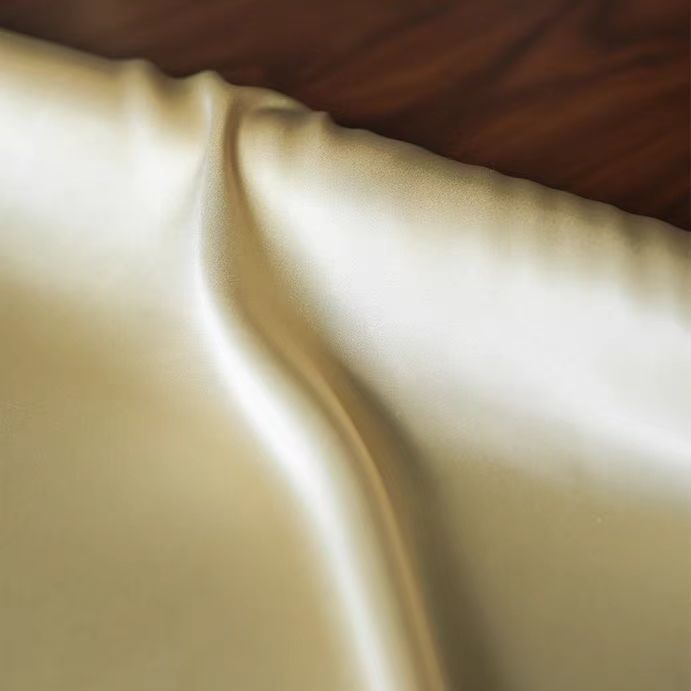 Ivory Silk Satin Fabric - Luxurious Sheen - WonderlandByLilian