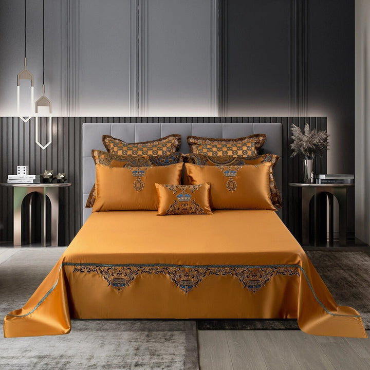 Khronom Luxury Satin Cotton Bedding Set - WonderlandByLilian