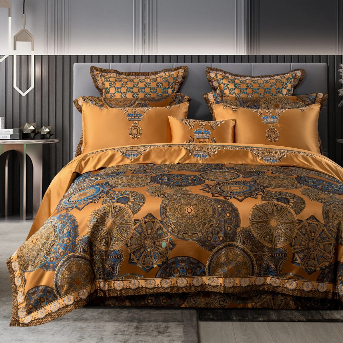 Khronom Luxury Satin Cotton Bedding Set - WonderlandByLilian