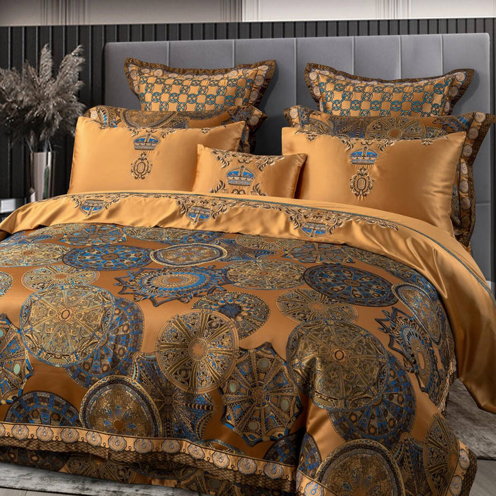 Khronom Luxury Satin Cotton Bedding Set - WonderlandByLilian