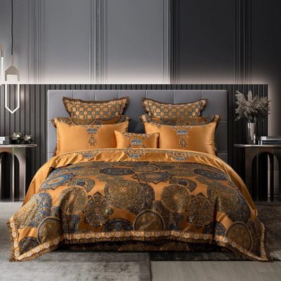 Khronom Luxury Satin Cotton Bedding Set - WonderlandByLilian