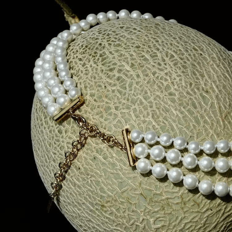 Legacy of Grace – Handmade Triple Strand Pearl Necklace – A Queen’s Life - WonderlandByLilian