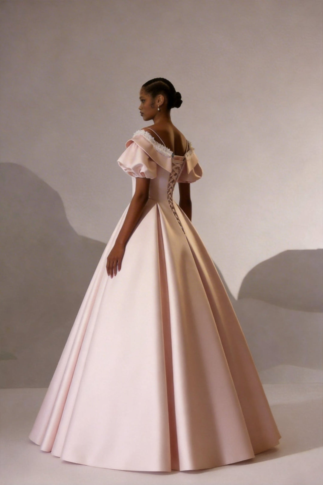 pink taffeta wedding dress Vintage 1950s Peach Pink Rose Taffeta Dress  ALEXANDRA-KING