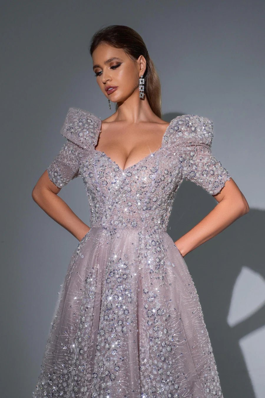 designer sequin cocktail dresses Charming Sequins Mini Dress Cocktail Party Dress Long Sleeves Homecoming Dress