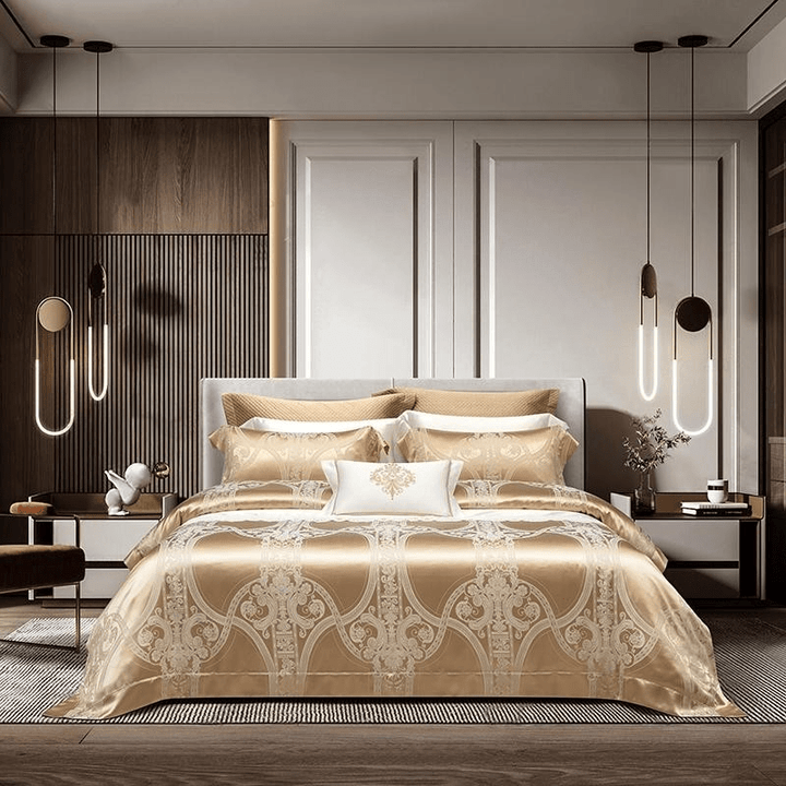 Magda 100% MULBERRY SILK Duvet Cover Set - WonderlandByLilian