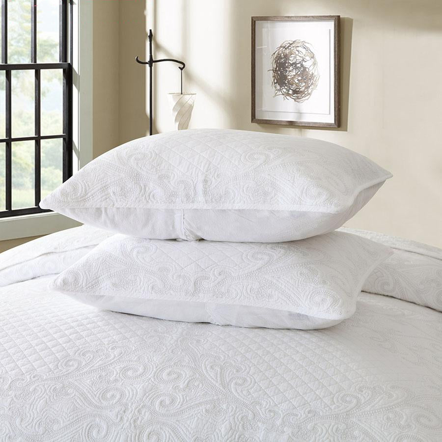 Neve White Bedspread (100% Cotton) - WonderlandByLilian