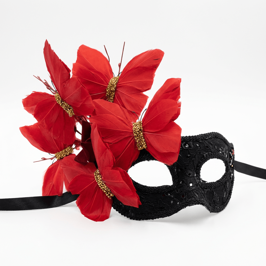 Papillon Reverie – Butterfly Lace Masquerade Mask - WonderlandByLilian