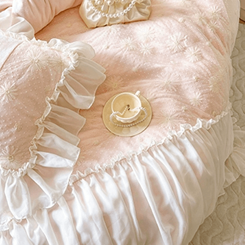 Parisian Pink Floral Bedding Set - WonderlandByLilian