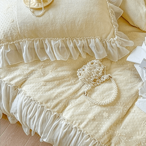 Parisian Yellow Floral Bedding Set - WonderlandByLilian