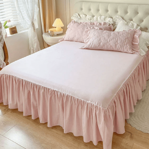 Pink Cozy Quilting Duvet Cover Set - WonderlandByLilian