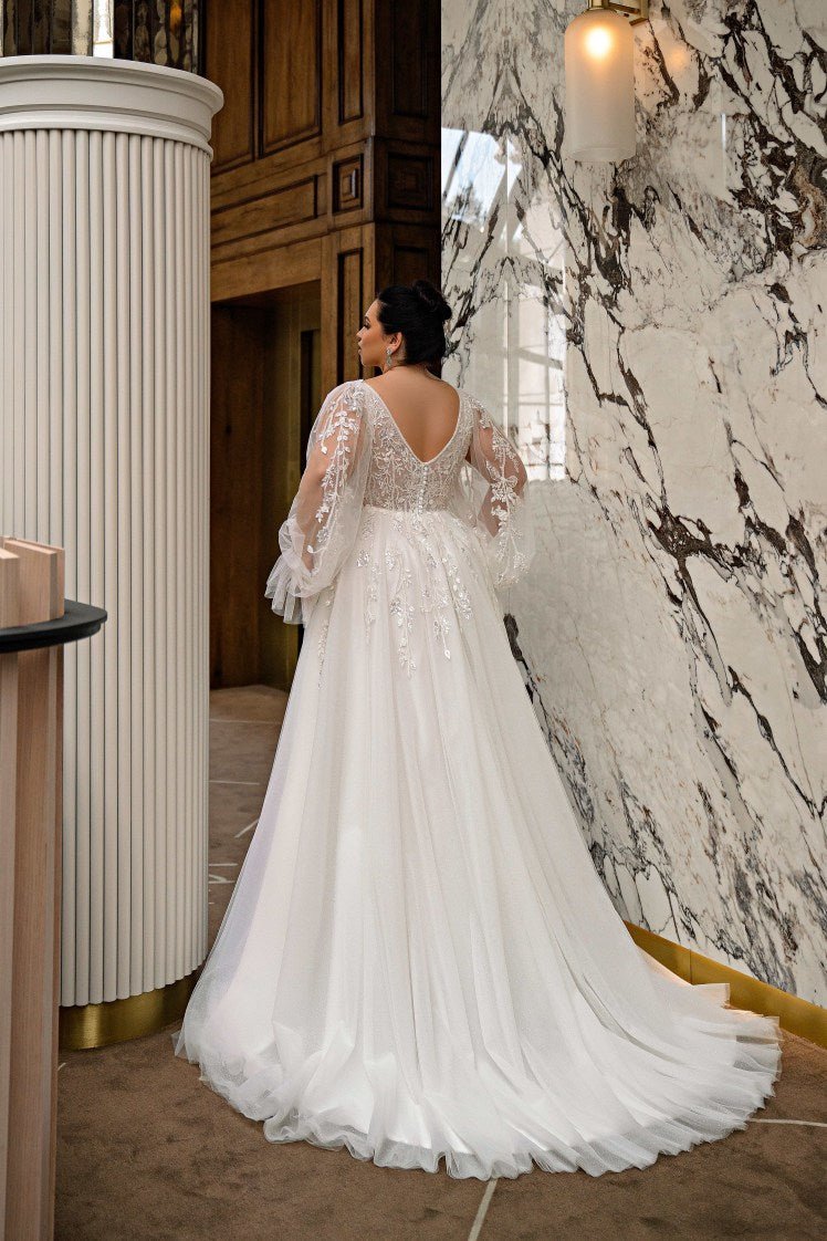 lace silver wedding dress Silver Wedding Dresses Tulle Ball Gown Lace Embroidery