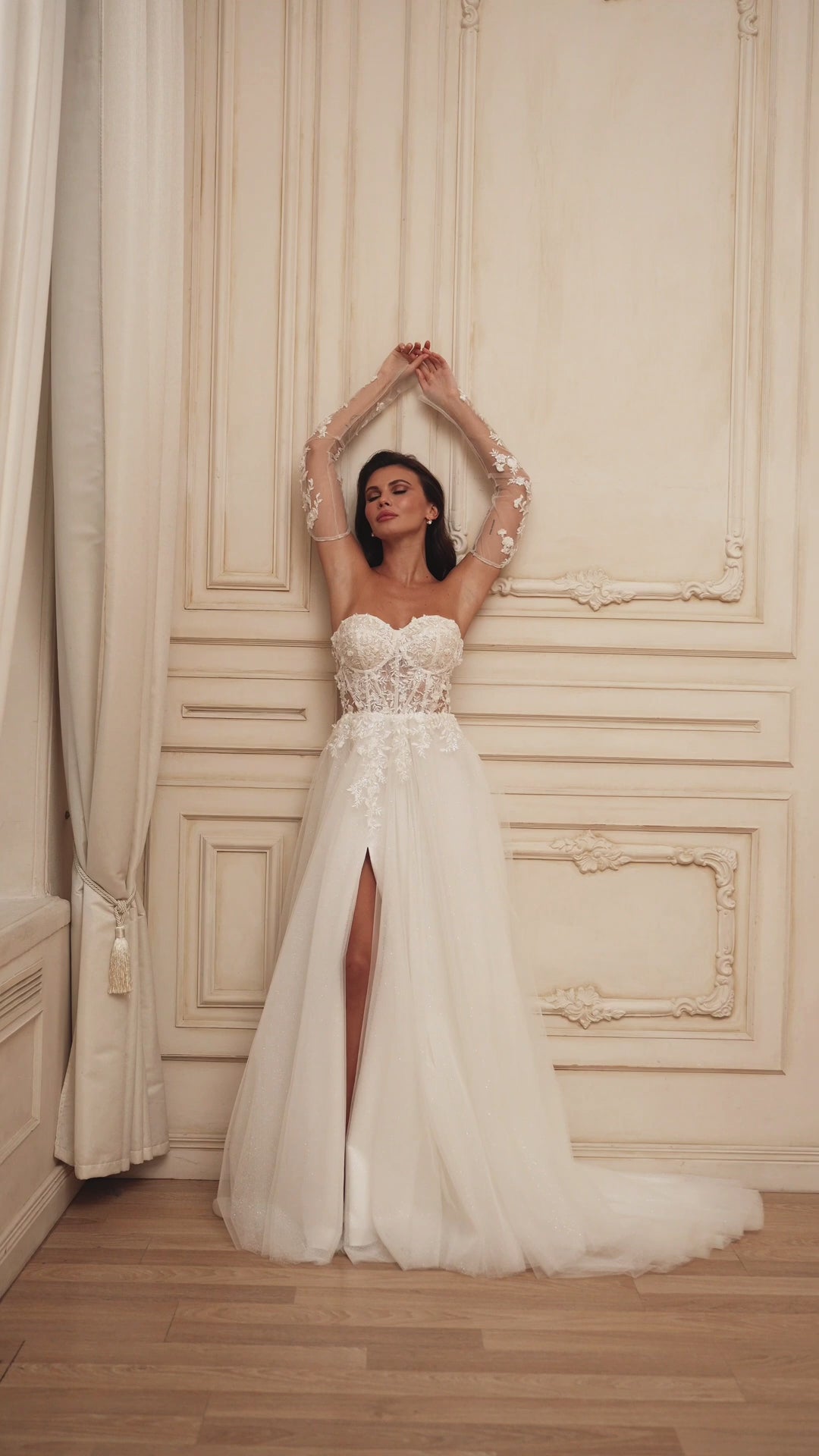 Stunning Off-the-Shoulder Ball Gown with Lace Appliqués and Dramatic Train Plus Size