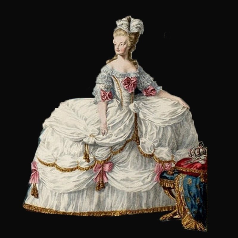 Regal Cream Rococo Sand Dress Elegance - Enchanting Marie Antoinette Baroque Floral Style Dress - Victorian Dress Plus Size - WonderlandByLilian