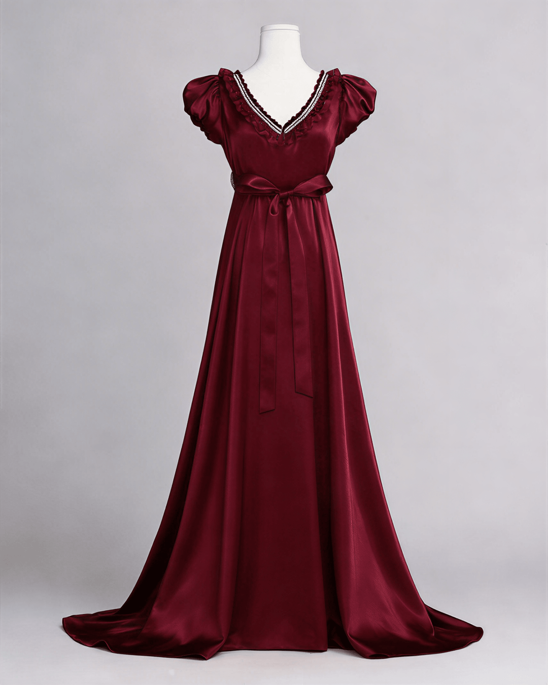 burgundy taffeta dress The Kamilla dress in burgundy tech taffeta 4