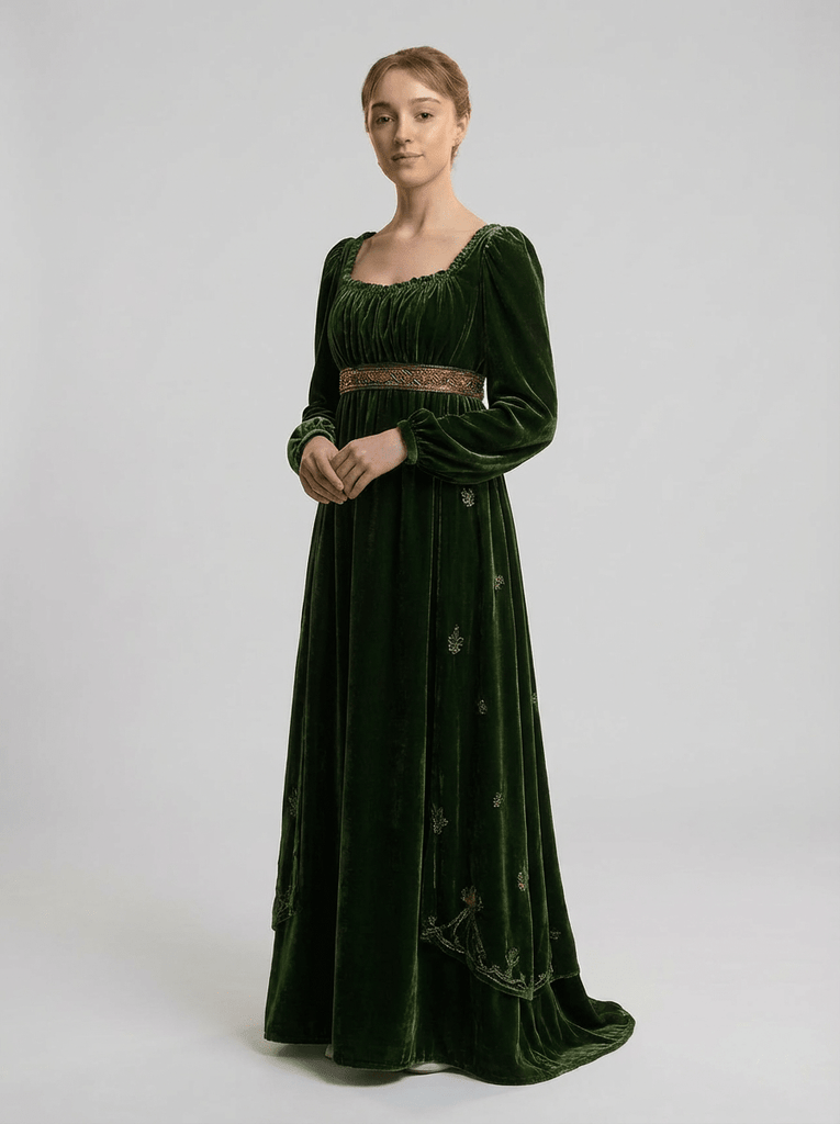 forest green formal dress with sleeves Forest Green Long Green Formal Dresses Cheap Forest Green Bridesmaid Dresses  Long Sleeve Green Velvet