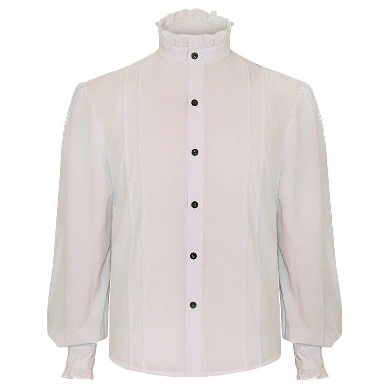 Regency Style Bridgerton Men's Long Sleeve Shirt-Plus Size - WonderlandByLilian