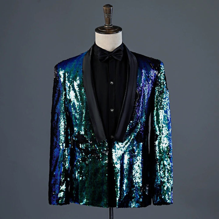 Regency Vintage Menswear - Sequin Jacket for Men Plus Size - WonderlandByLilian