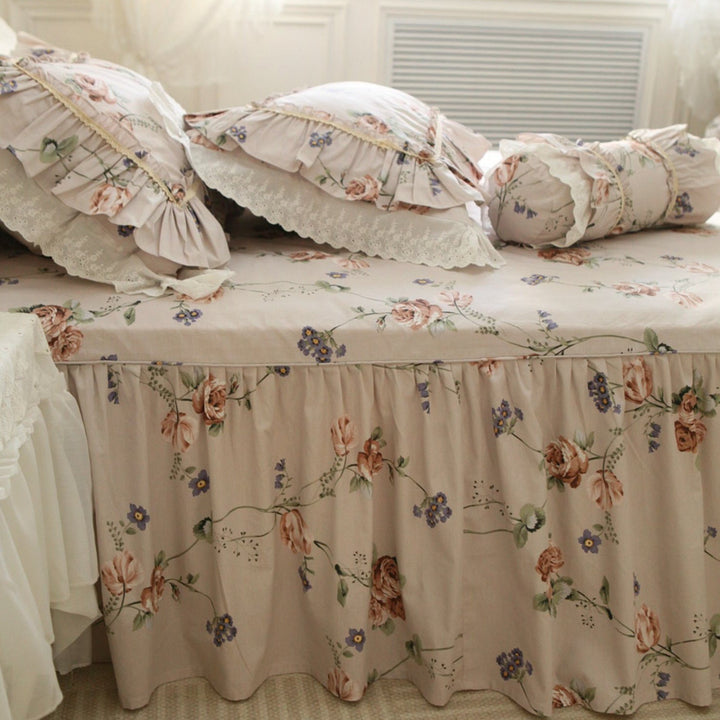 Retro Pastoral Princess Rose Bedding Set - WonderlandByLilian