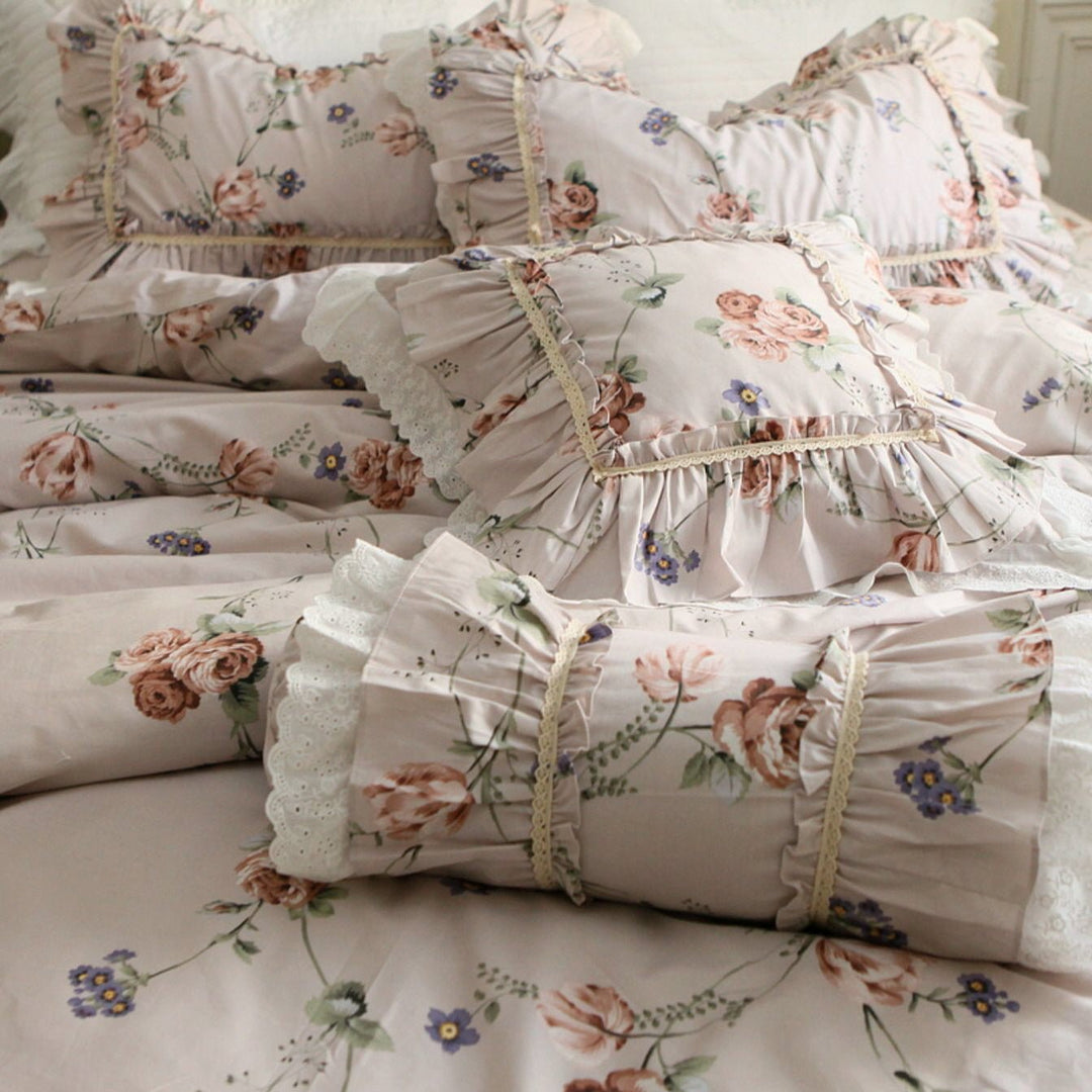 Retro Pastoral Princess Rose Bedding Set - WonderlandByLilian