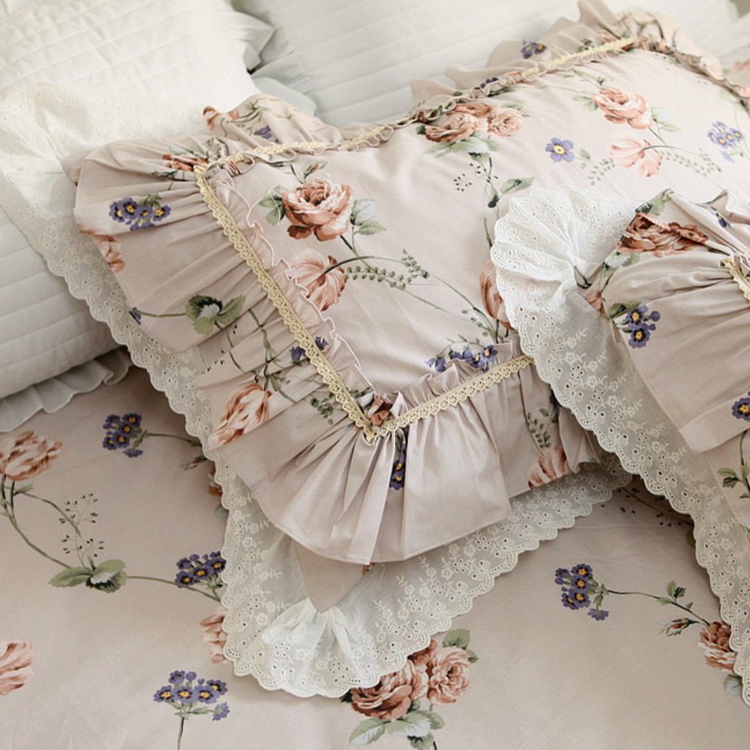 Retro Pastoral Princess Rose Bedding Set - WonderlandByLilian