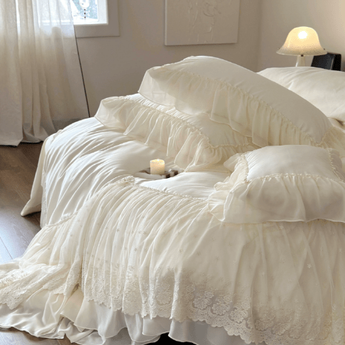 Romantic Parisian Lace Bedding Set - WonderlandByLilian