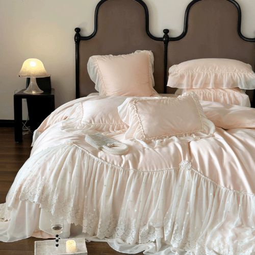 Romantic Parisian Lace Bedding Set - WonderlandByLilian