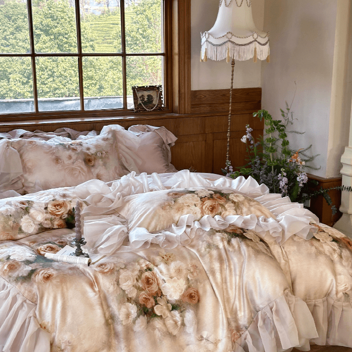 Romantic Vintage Floral Bedding Set - WonderlandByLilian