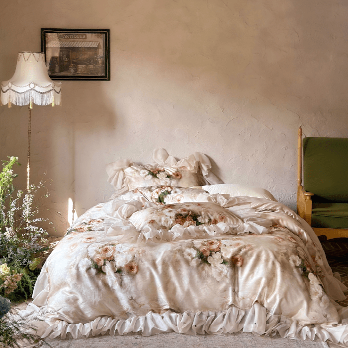 Romantic Vintage Floral Bedding Set - WonderlandByLilian