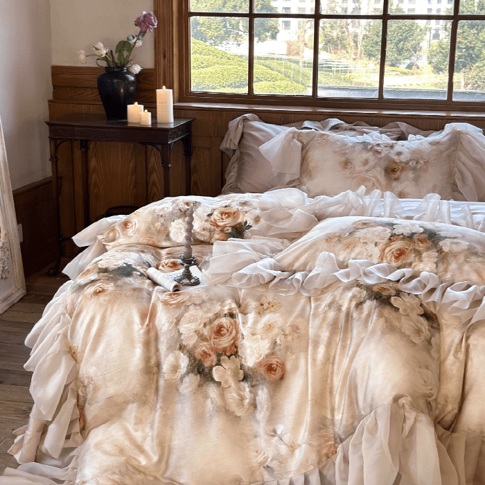 Romantic Vintage Floral Bedding Set - WonderlandByLilian