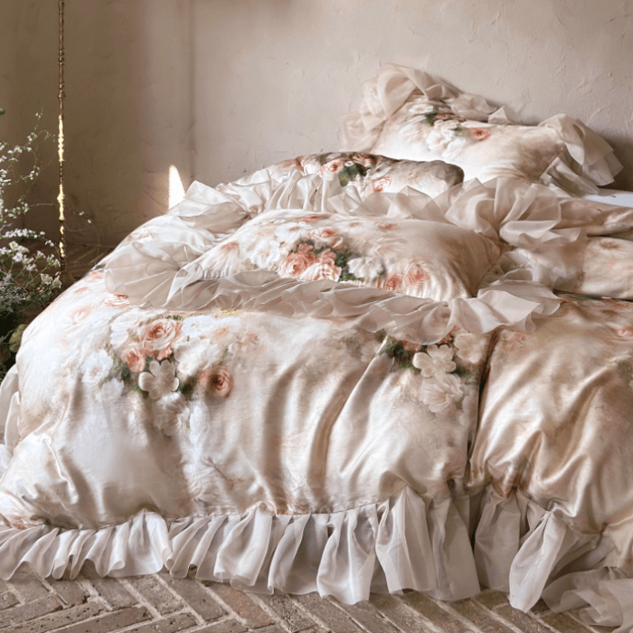 Romantic Vintage Floral Bedding Set - WonderlandByLilian
